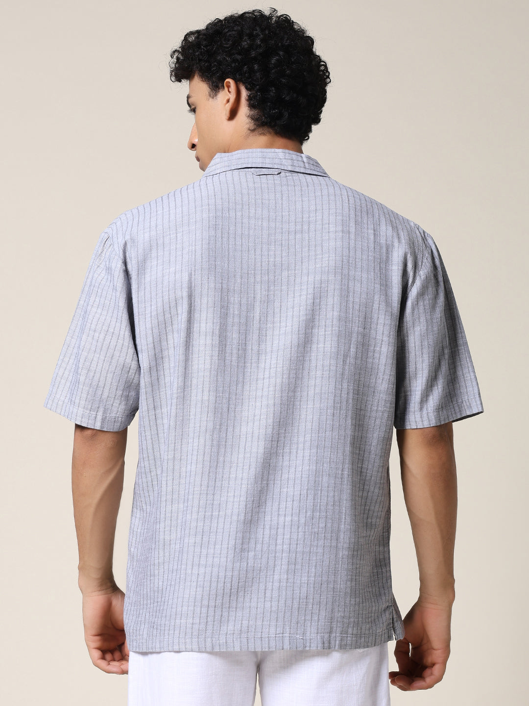 Mens Half Sleeve Casual Shirt  – Ash Grey