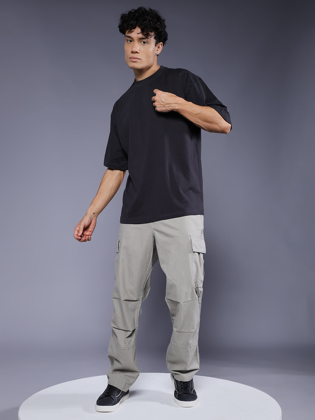 Men Utility Cargo - Ash Grey