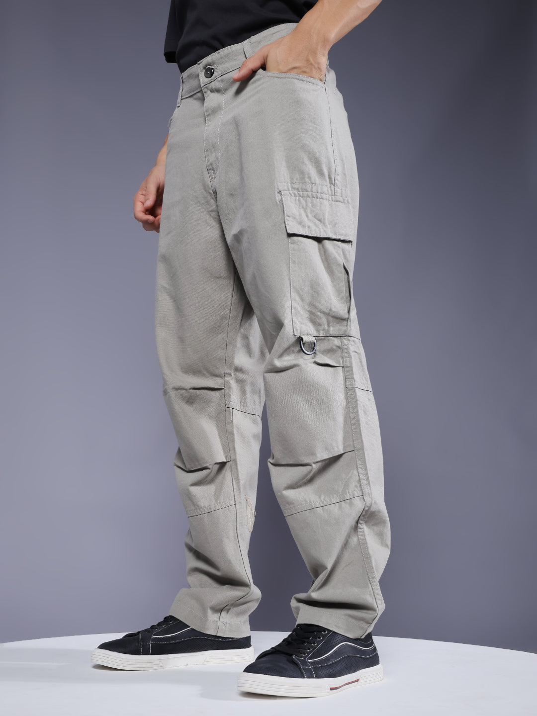 Men Utility Cargo - Ash Grey