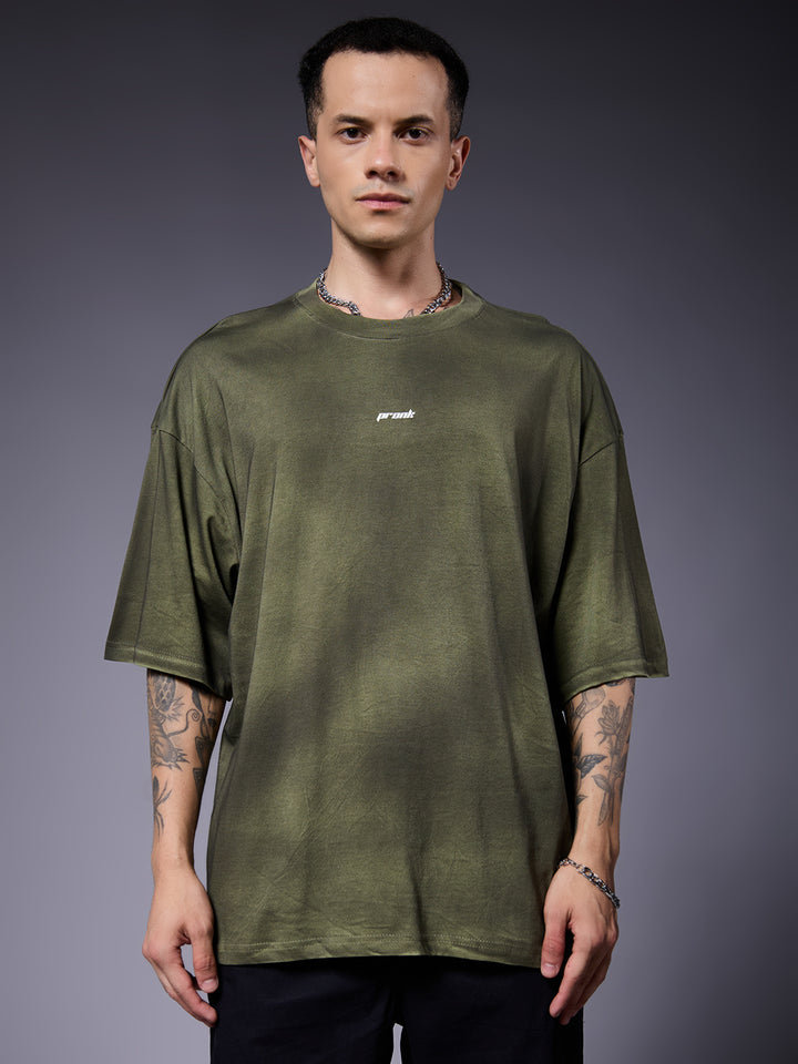 Men Retro Washed Oversized T-Shirt