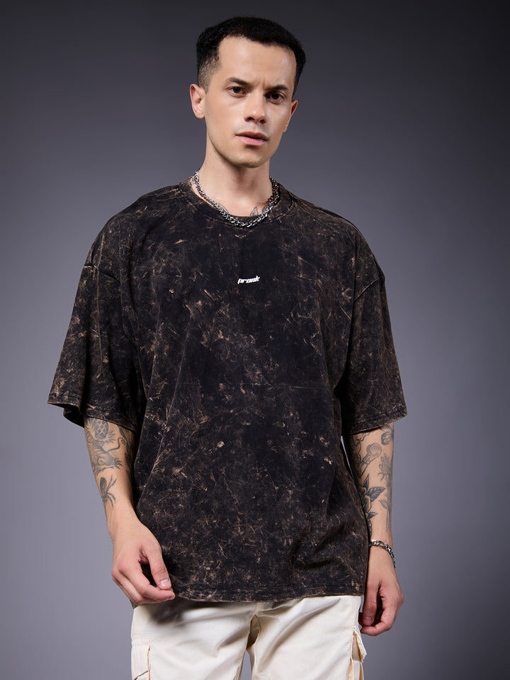 Men Retro Washed Oversized T-Shirt