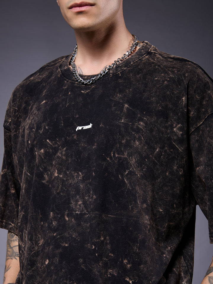 Men Retro Washed Oversized T-Shirt