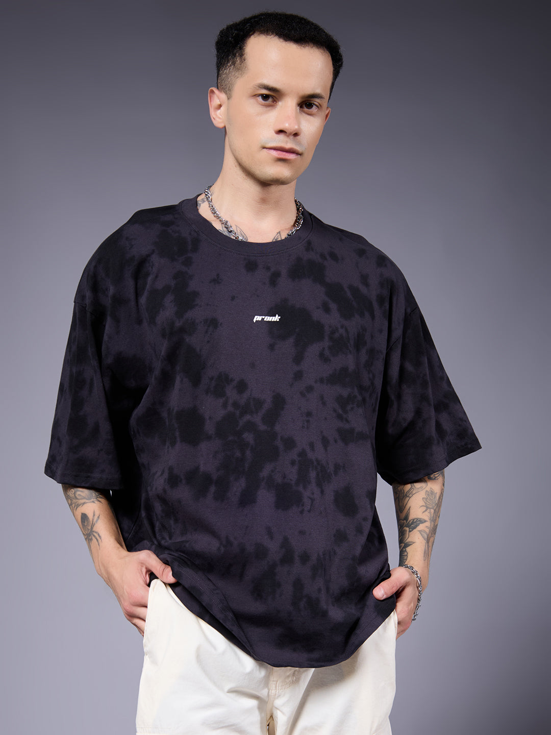 Men Retro Washed Oversized T-Shirt