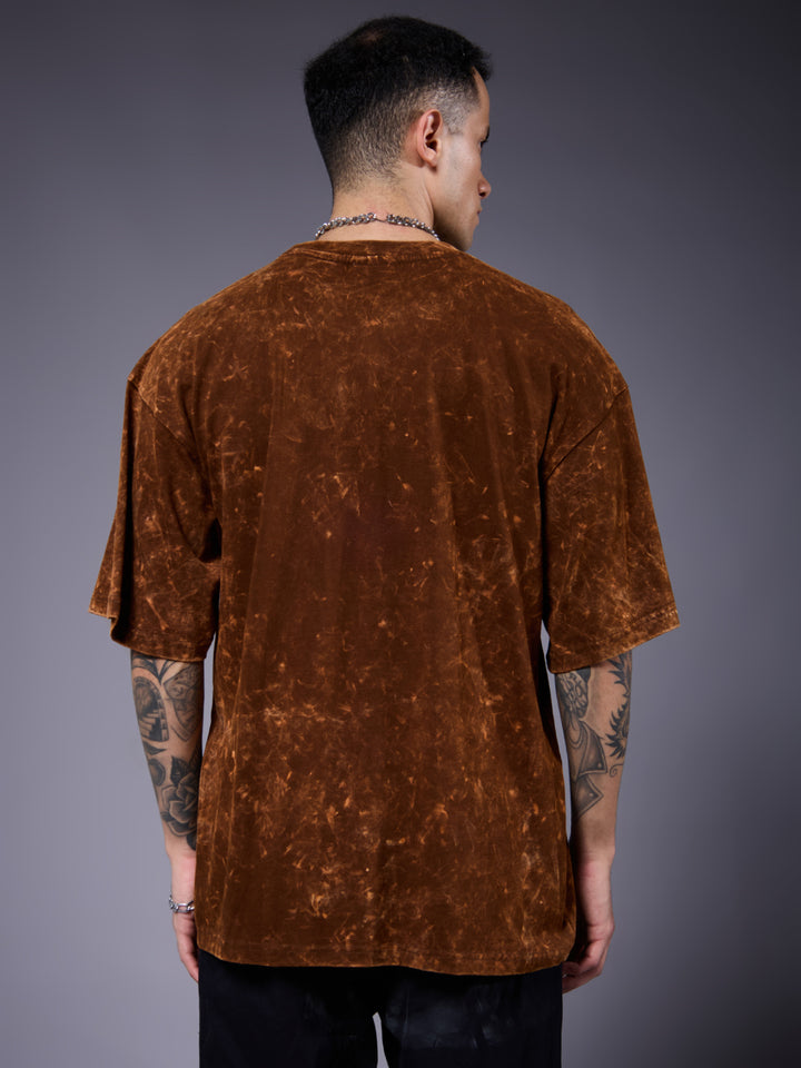 Men Retro Washed Oversized T-Shirt