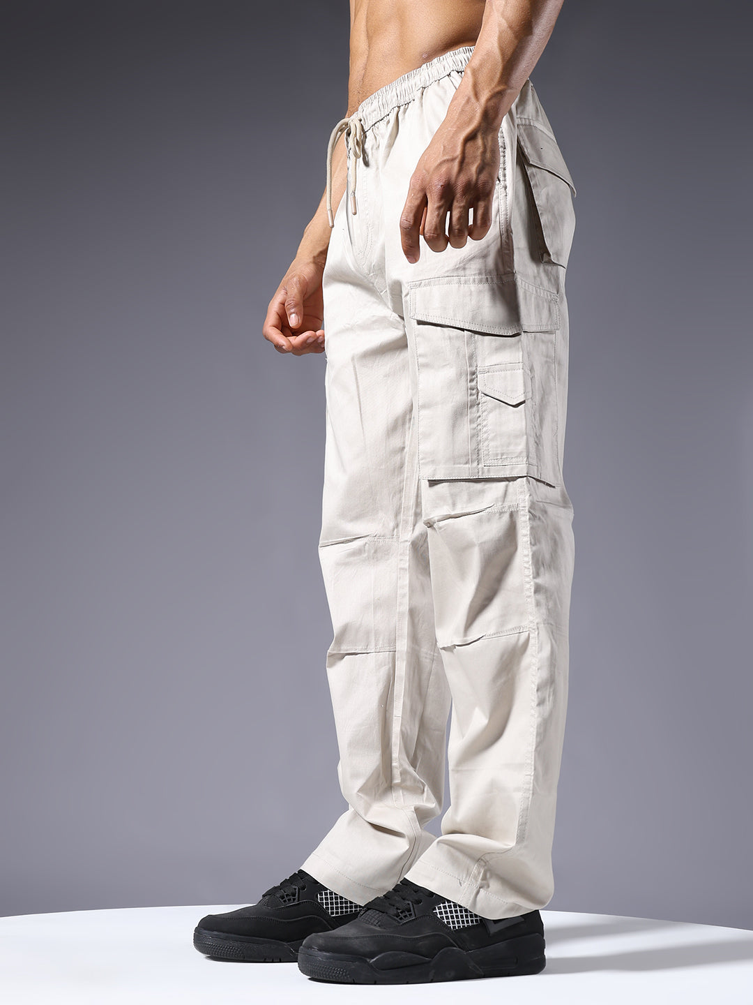 Men Utility Cargo - Beige