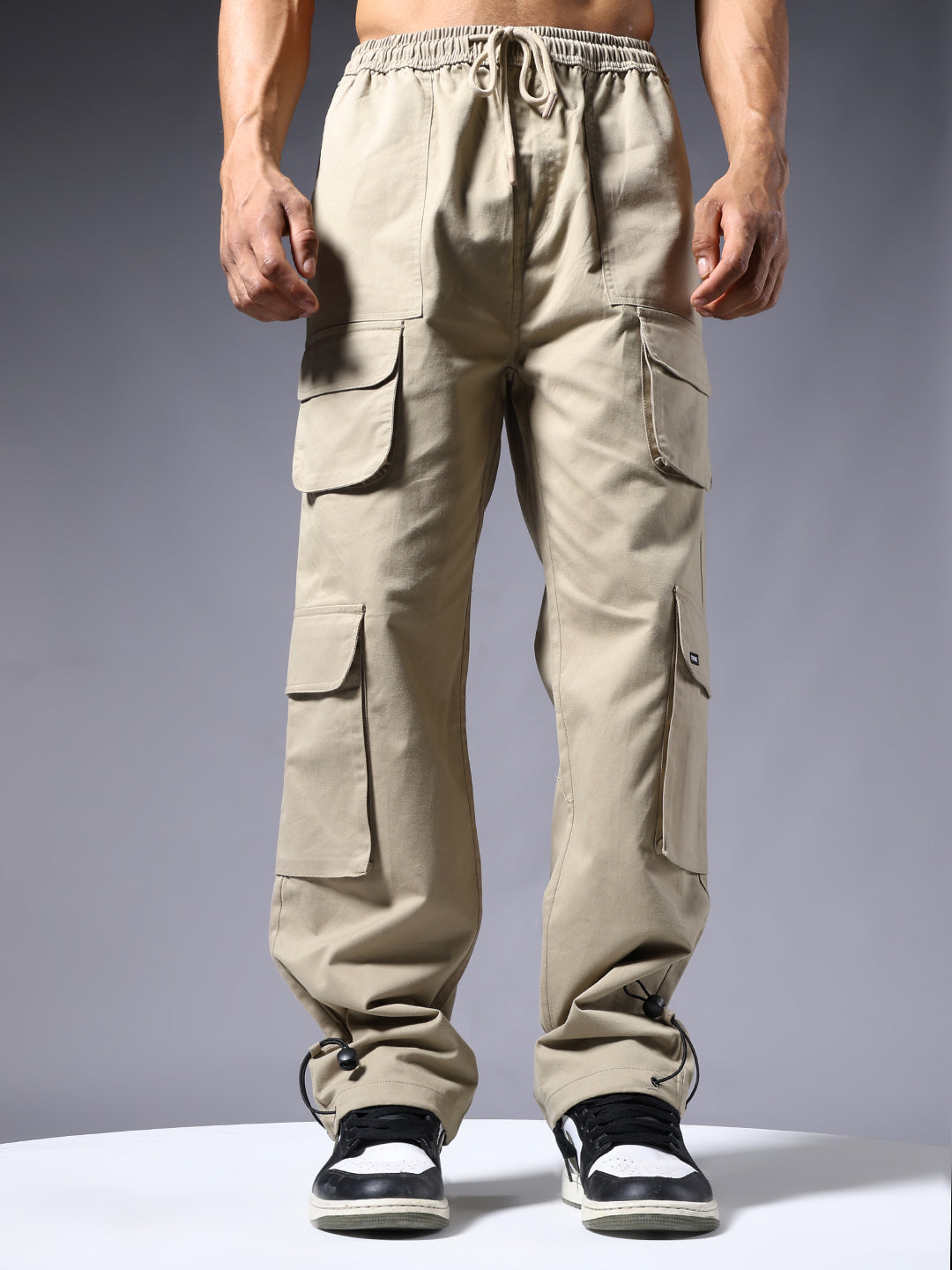 Men Utility Cargo - Khaki