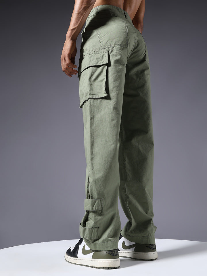 Men Utility Cargo - Mint Green