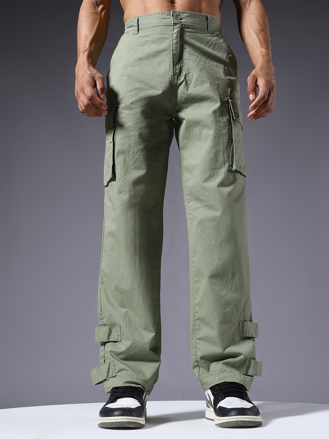 Men Utility Cargo - Mint Green