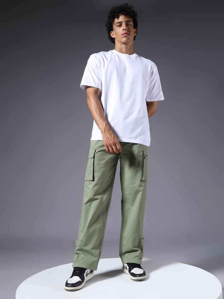 Men Utility Cargo - Mint Green