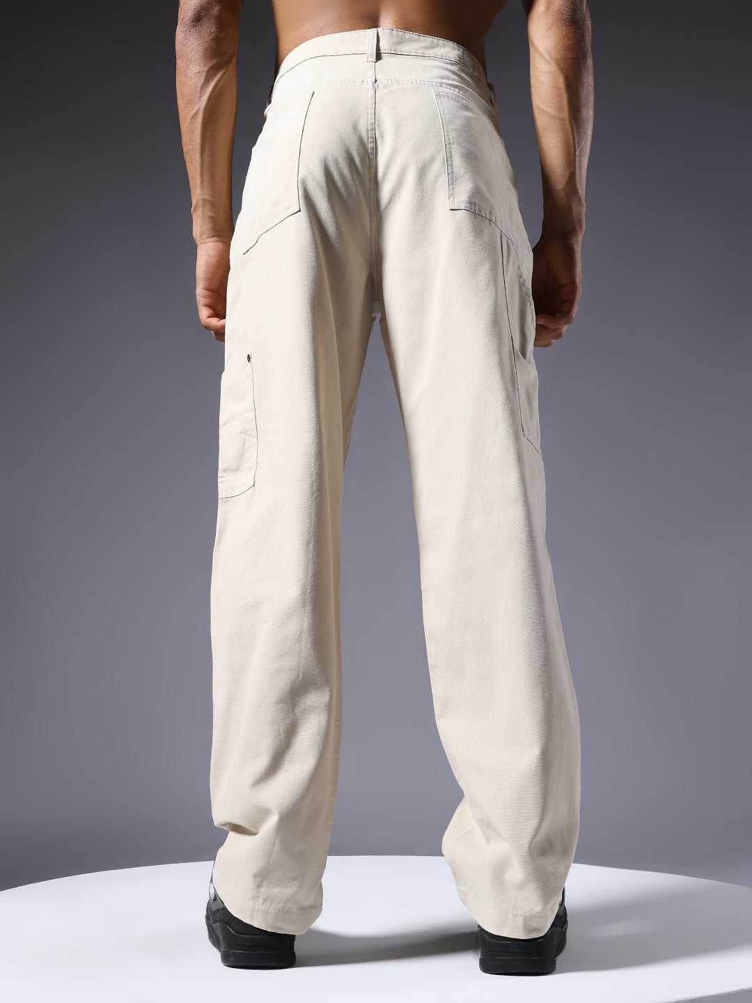 Men Carpenter Pants - Off White