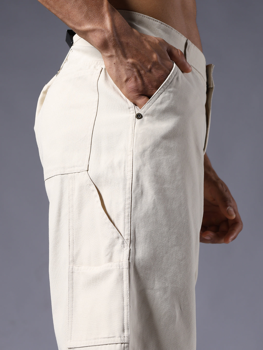 Men Carpenter Pants Off White | Men's Bottomwear | PRONK – pronk.in