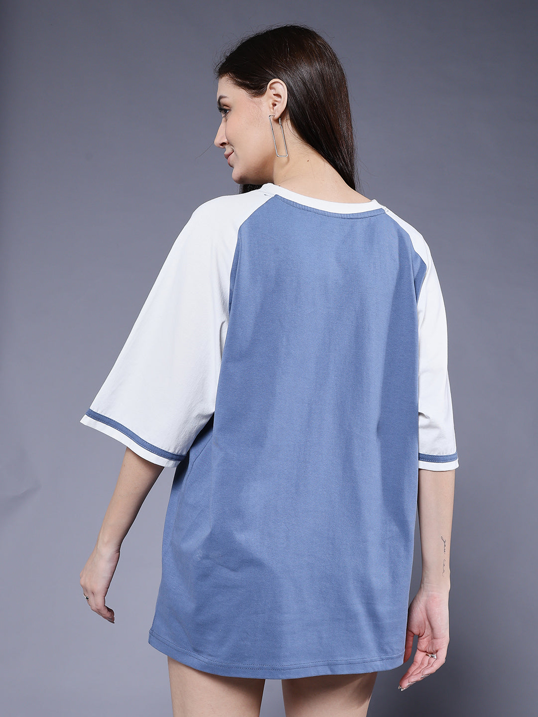 Women Oversized Colorblock T-Shirt