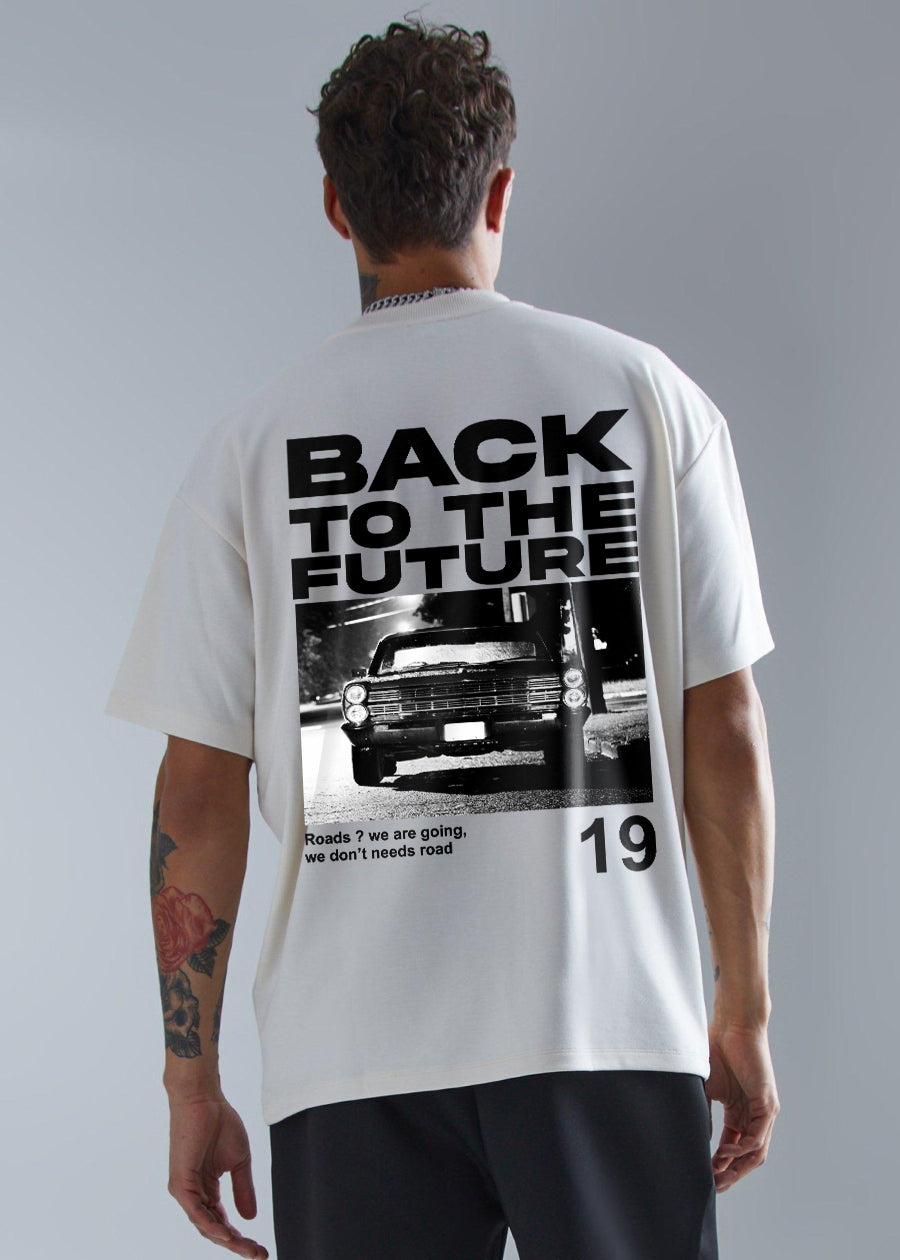 Back To Future Men Oversized Printed T-Shirt | Buy Now | PRONK