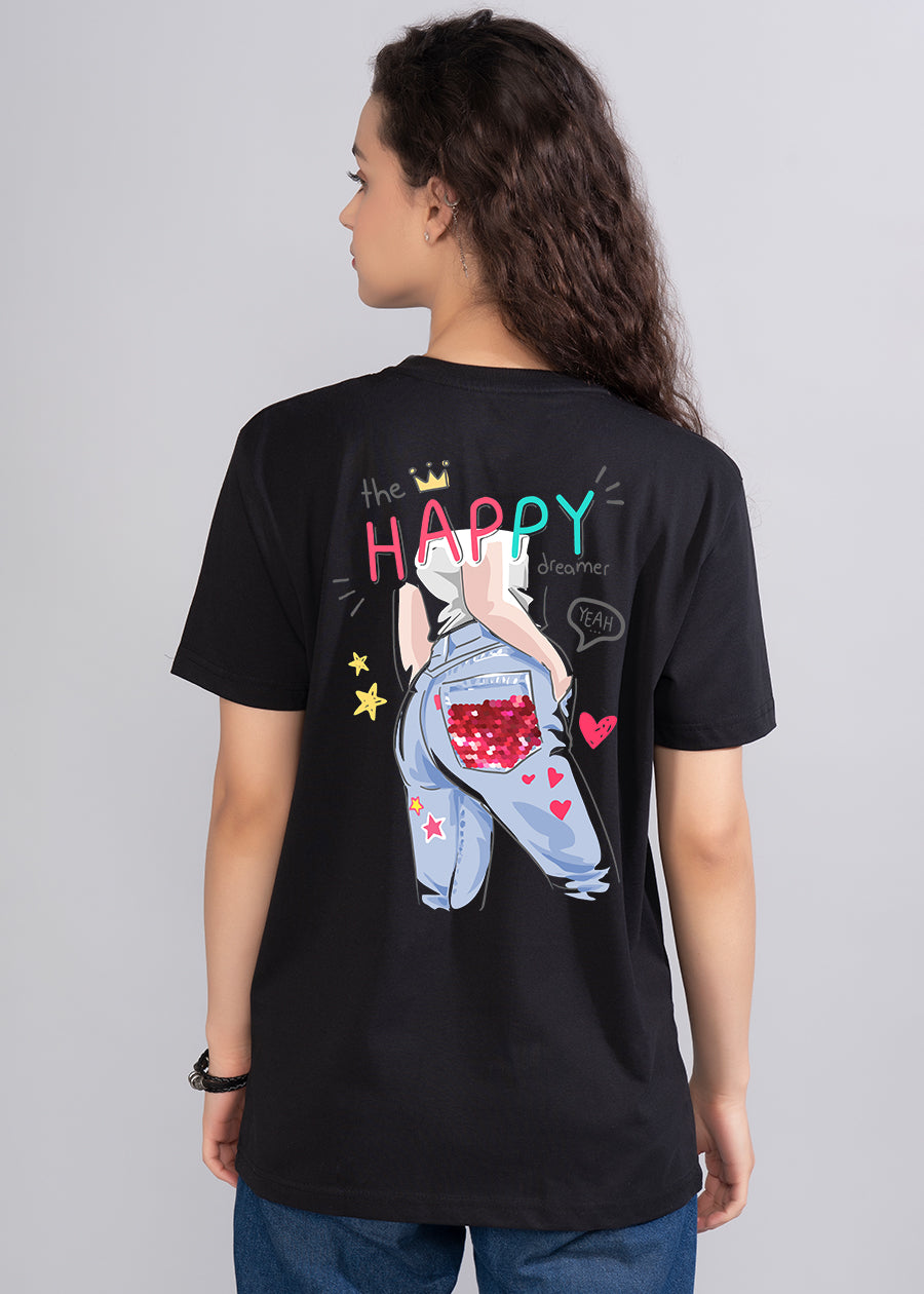 The Happy Dreamer Women Boyfriend T-Shirt