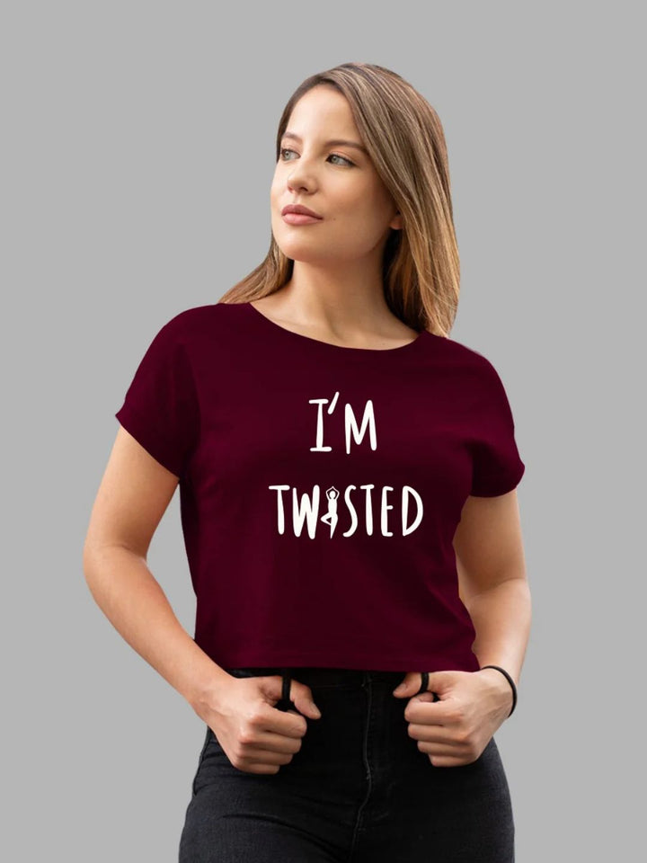 I’M Twisted Women Crop Top