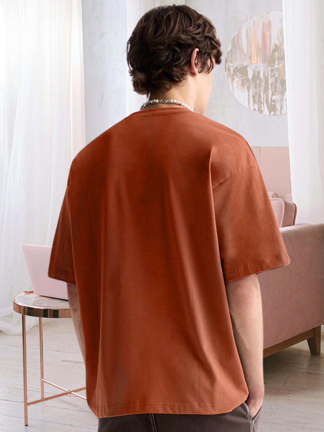 Pronk Solid Men Premium Oversized Terry T-shirt