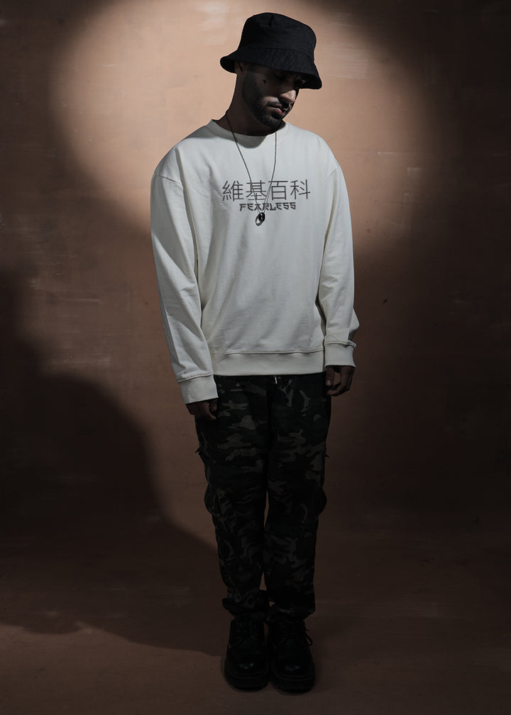 Fearless Men Drop Shoulder Premium Terry Sweatshirt