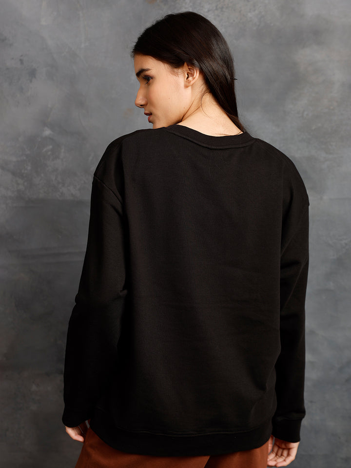 Only The Blind Women Drop Shoulder Premium Terry Sweatshirt