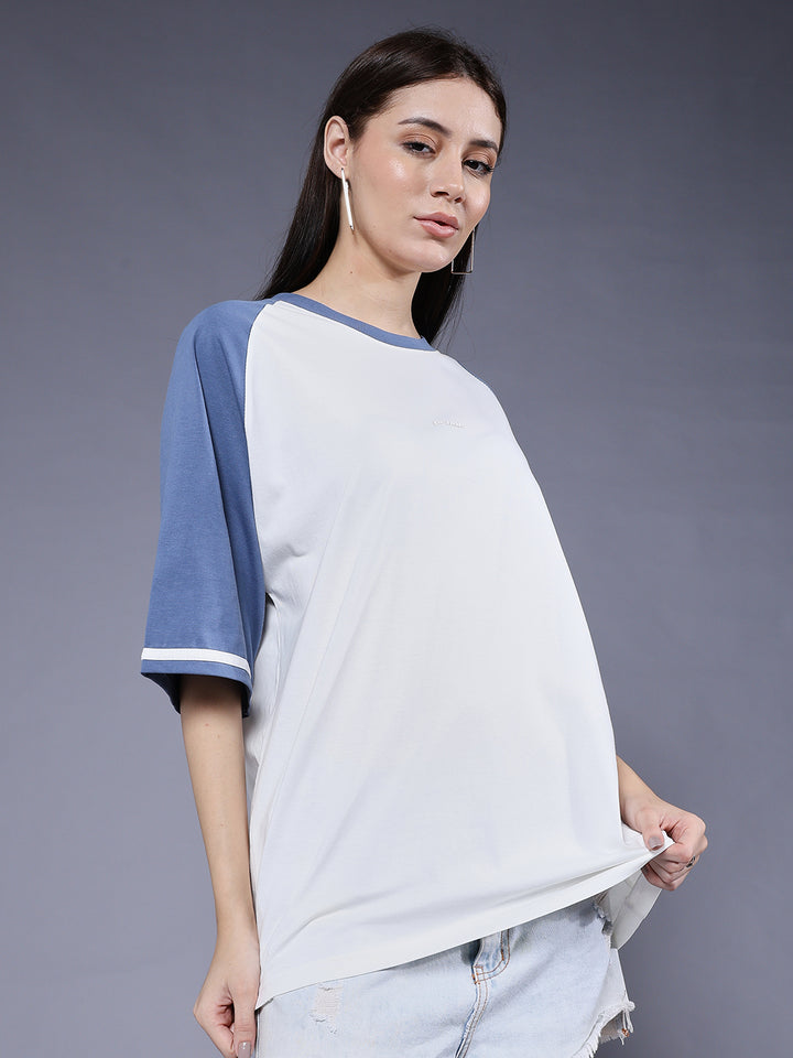Women Oversized Colorblock T-Shirt