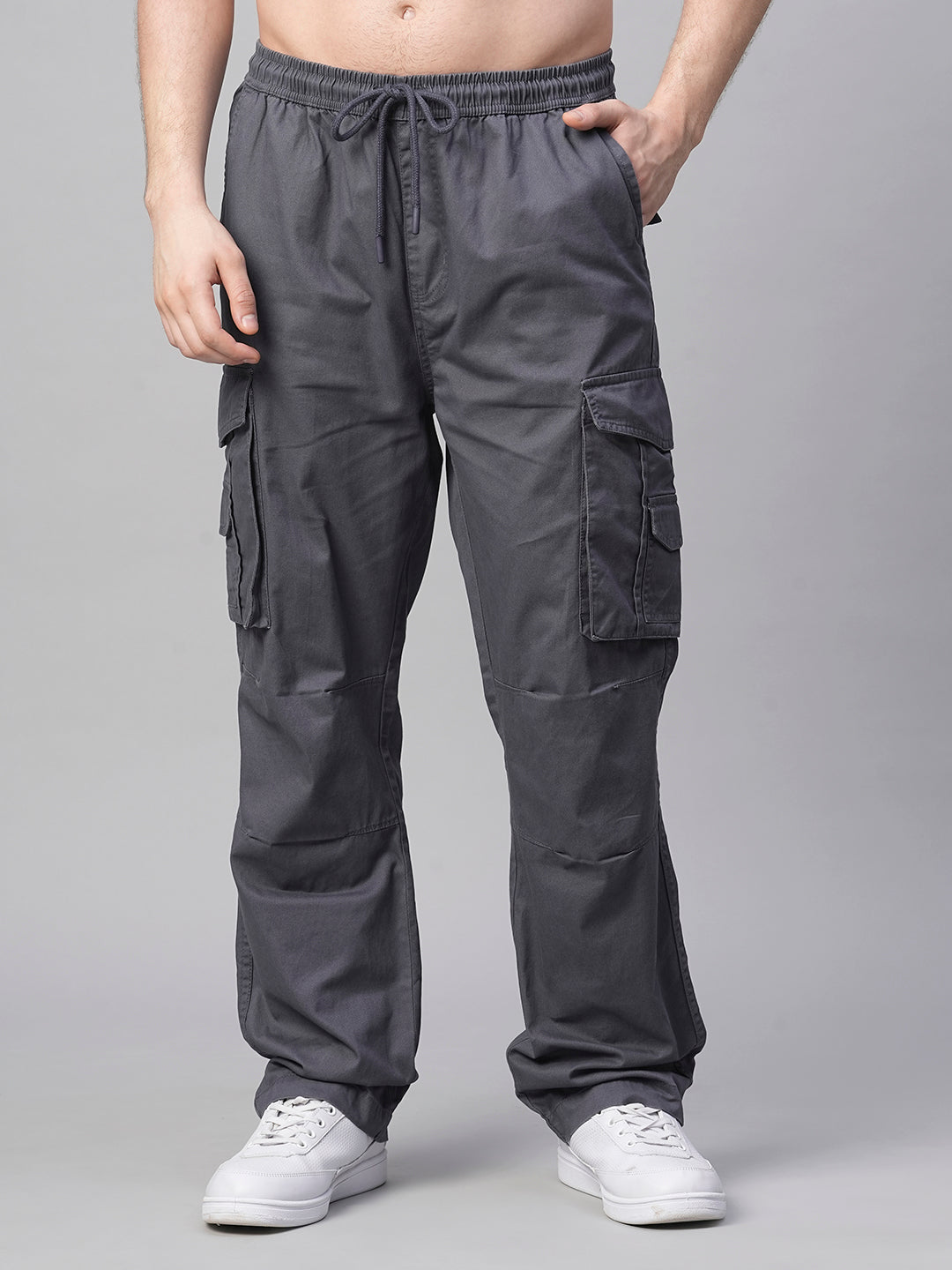 Men Utility Cargo Grey –