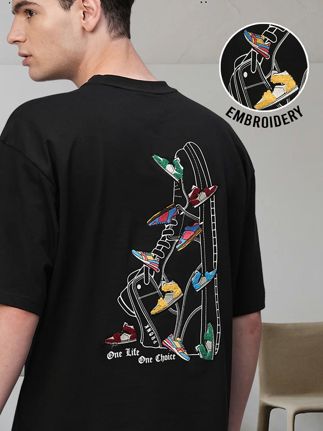 One Life Men Premium Oversized Terry T-shirt