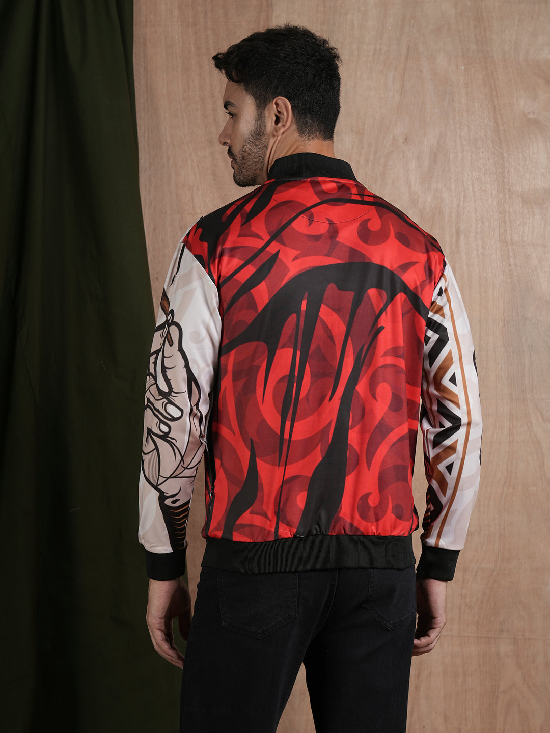 Men Graphic Printed Bomber Jacket