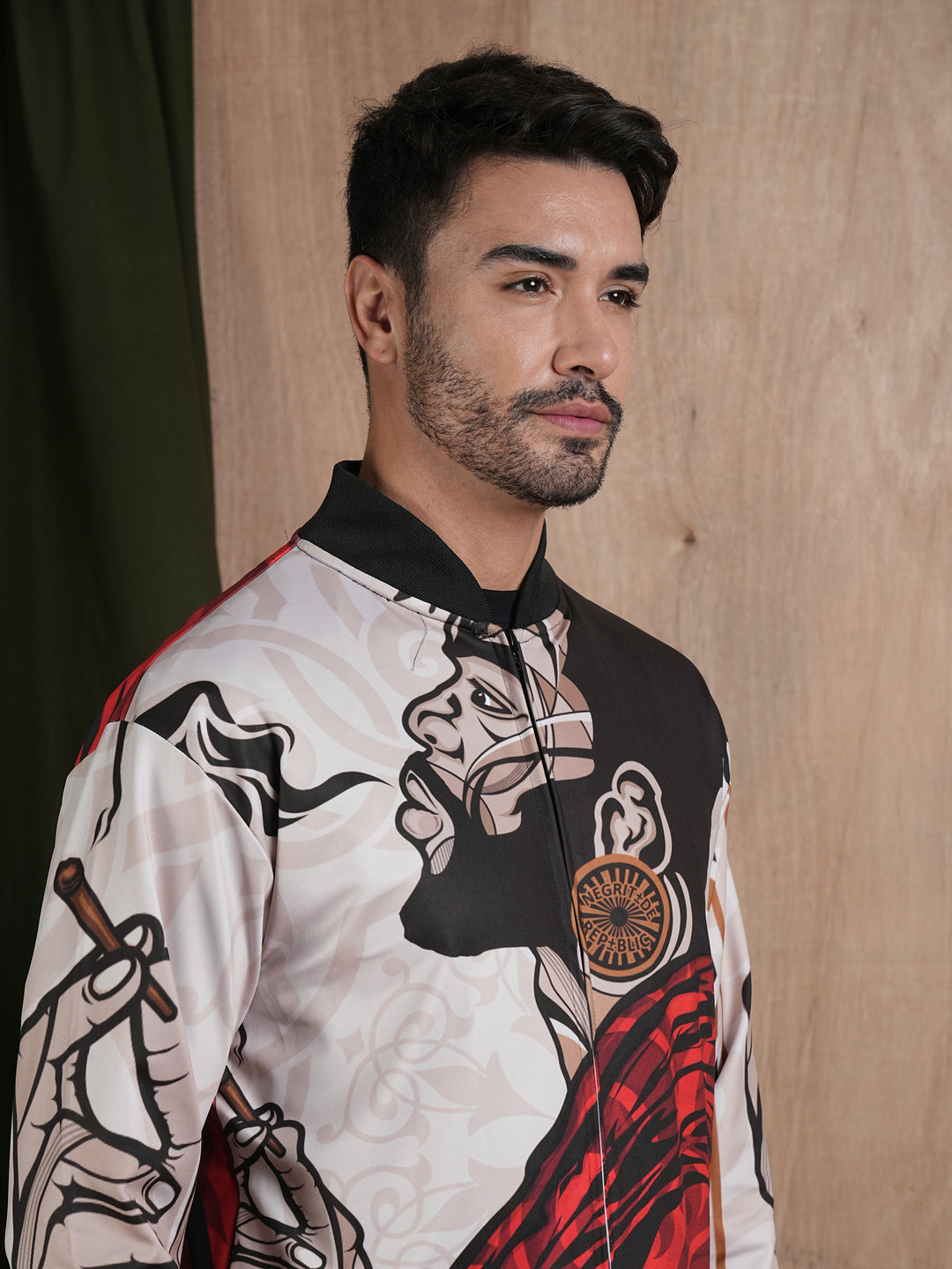 Men Graphic Printed Bomber Jacket