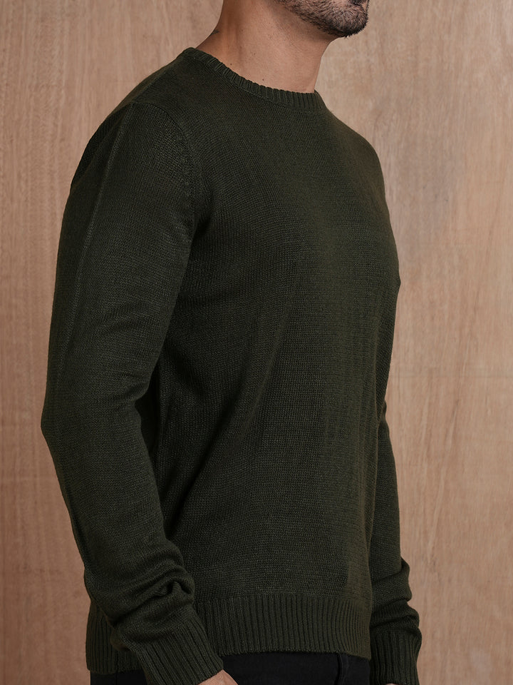 Evergreen Warmth Knitted Men Pullover
