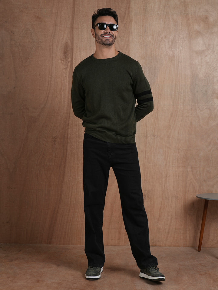 Evergreen Warmth Knitted Men Pullover