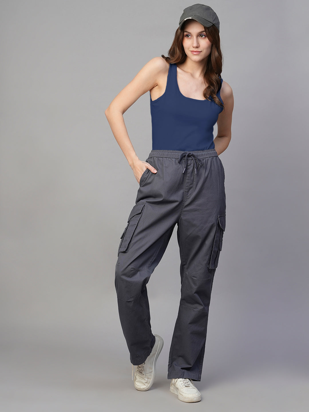 Solid Women Tank Top - Classic Navy