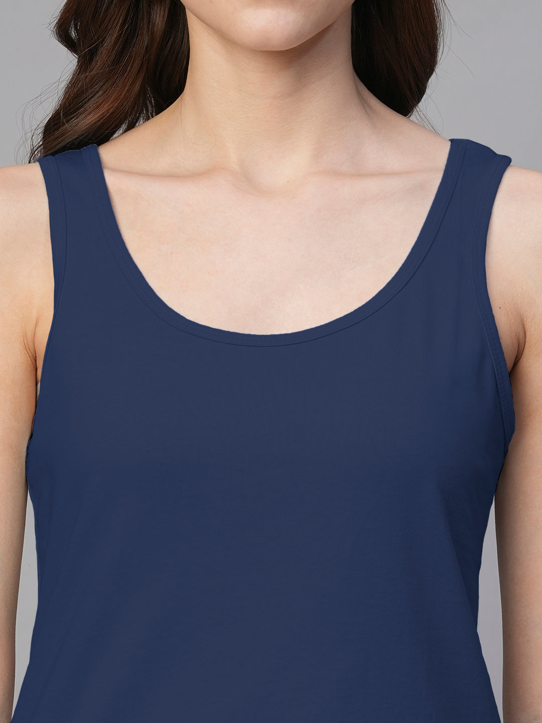 Solid Women Tank Top - Classic Navy