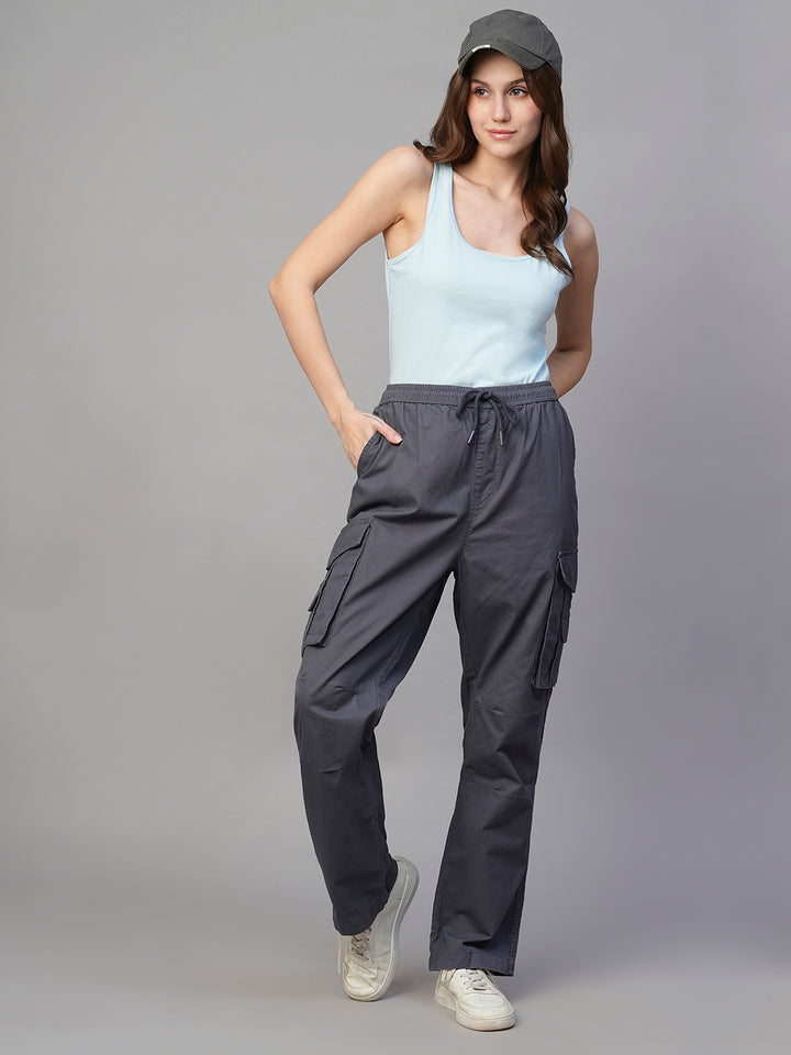 Solid Women Tank Top - Sky