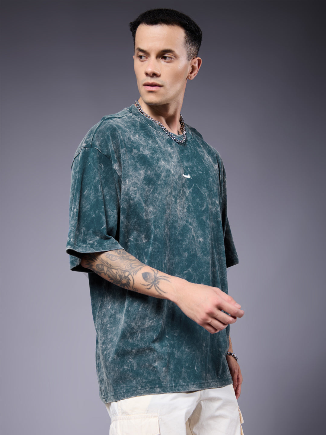 Men Retro Washed Oversized T-Shirt