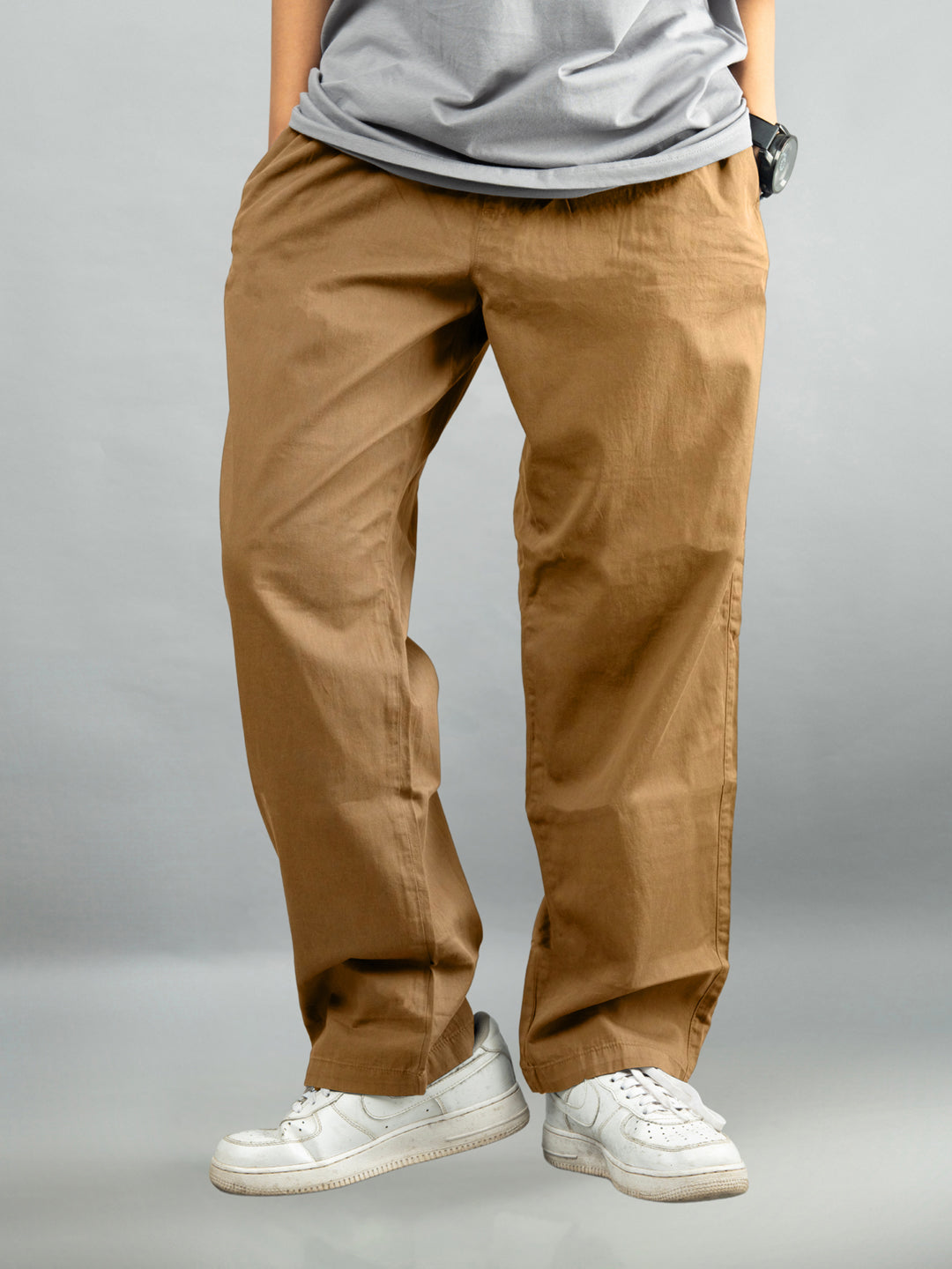 Fashion loose khaki pants womens