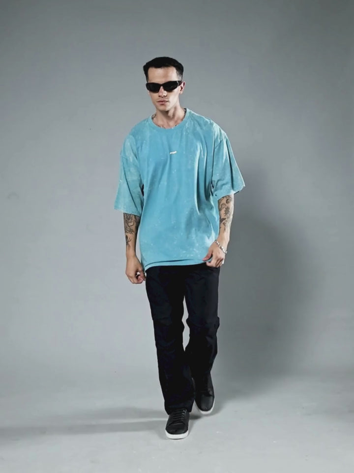 Men Retro Washed Oversized T-Shirt