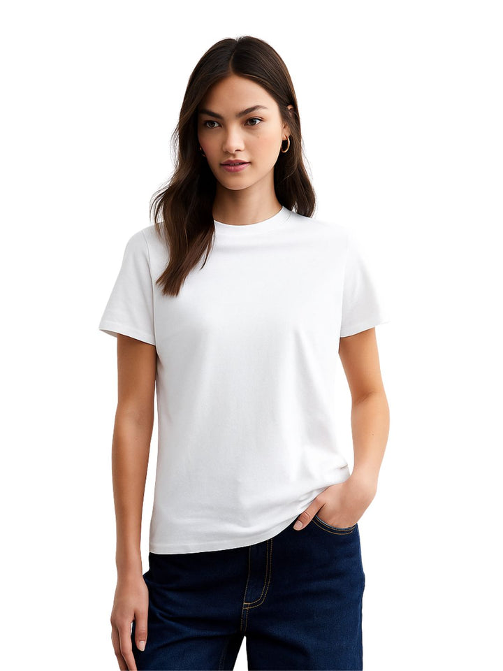 Solid Half Sleeve T-Shirt Women Combo - Pack of 3