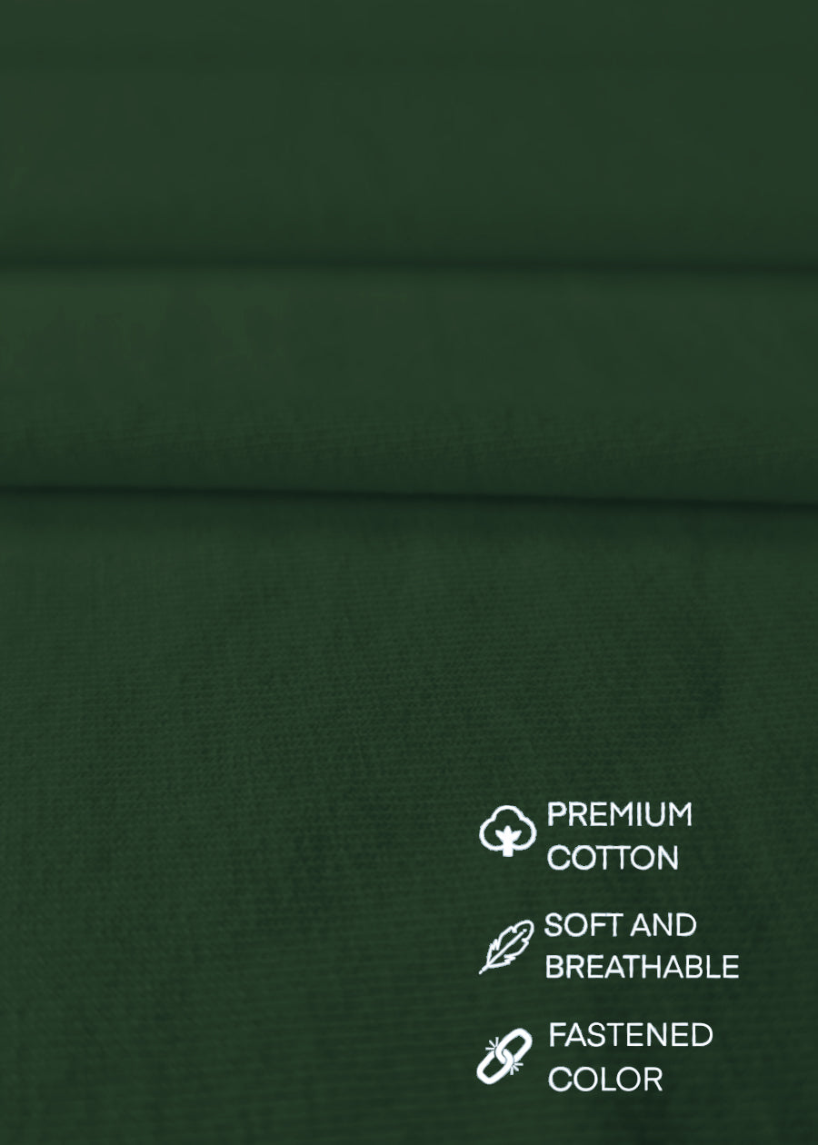 Women Solid Half Sleeve T-Shirt - Basil Green