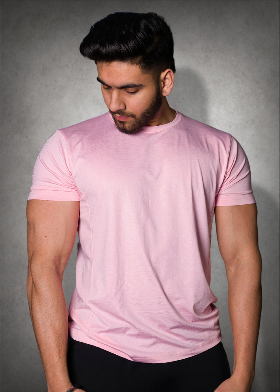 Pink t clearance shirt men style