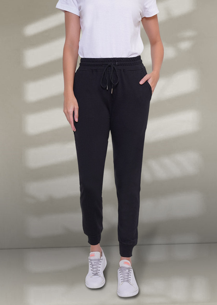 French Terry Jogger for Women Black