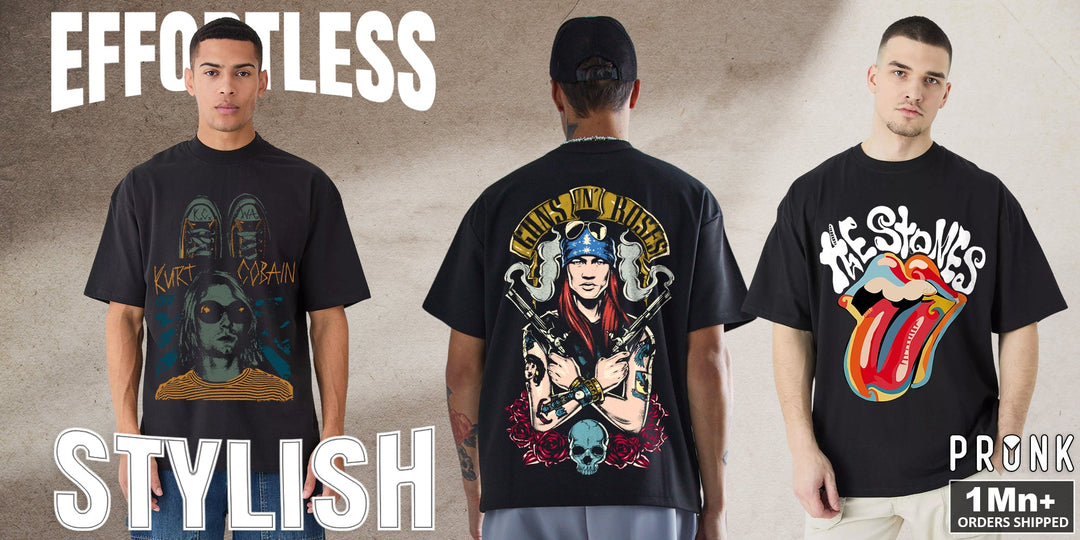 Bold Prints Make Oversized Graphic Tees Stand Out for Men