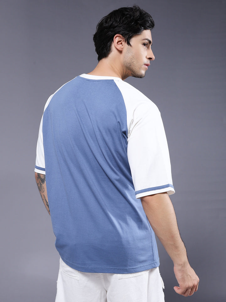 Men Oversized Colorblock T-Shirt