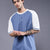 Men Oversized Colorblock T-Shirt