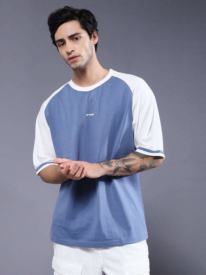 Men Oversized Colorblock T-Shirt