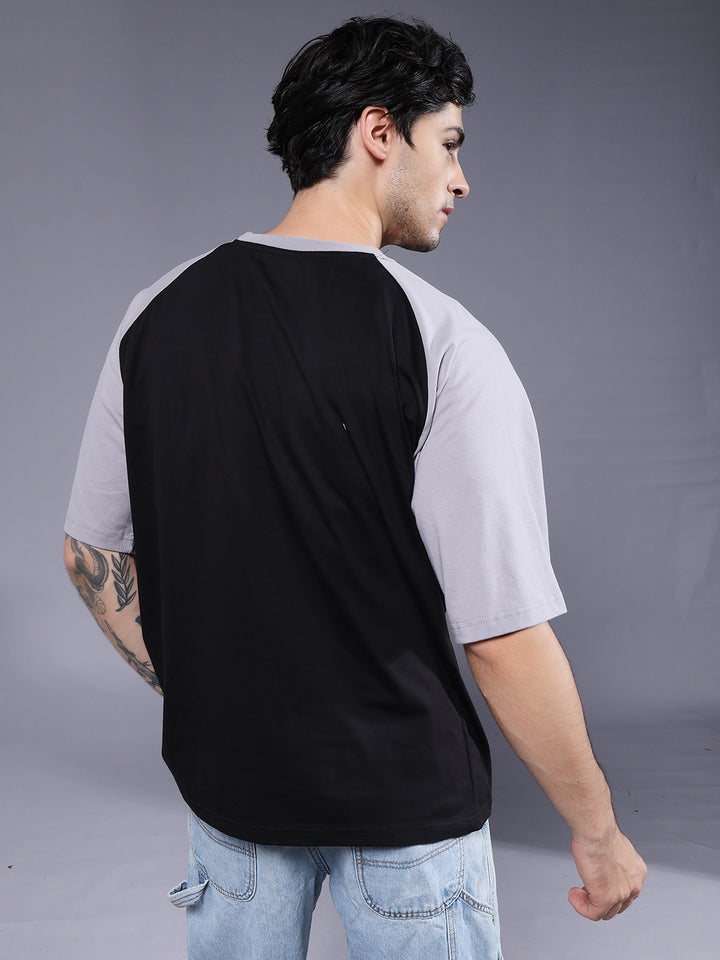 Men Oversized Colorblock T-Shirt