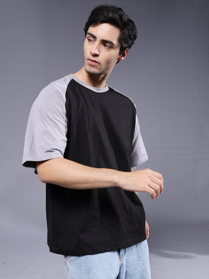 Men Oversized Colorblock T-Shirt