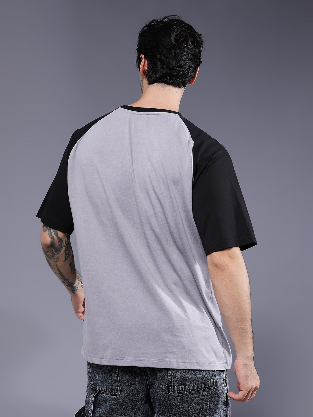 Men Oversized Colorblock T-Shirt
