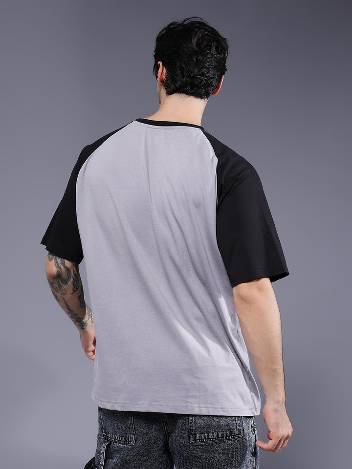 Men Oversized Colorblock T-Shirt