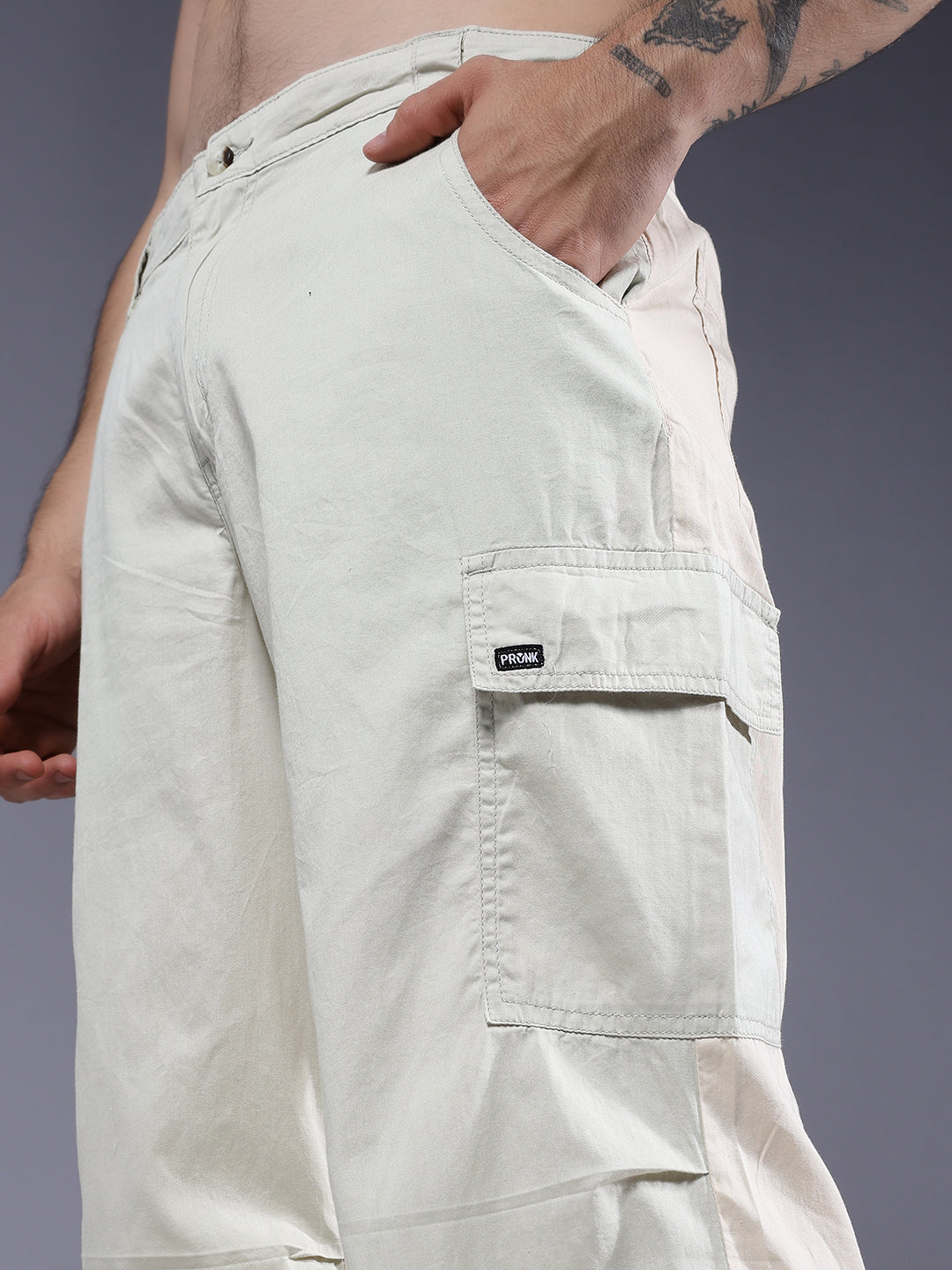 Parachute Pants For Men - Beige