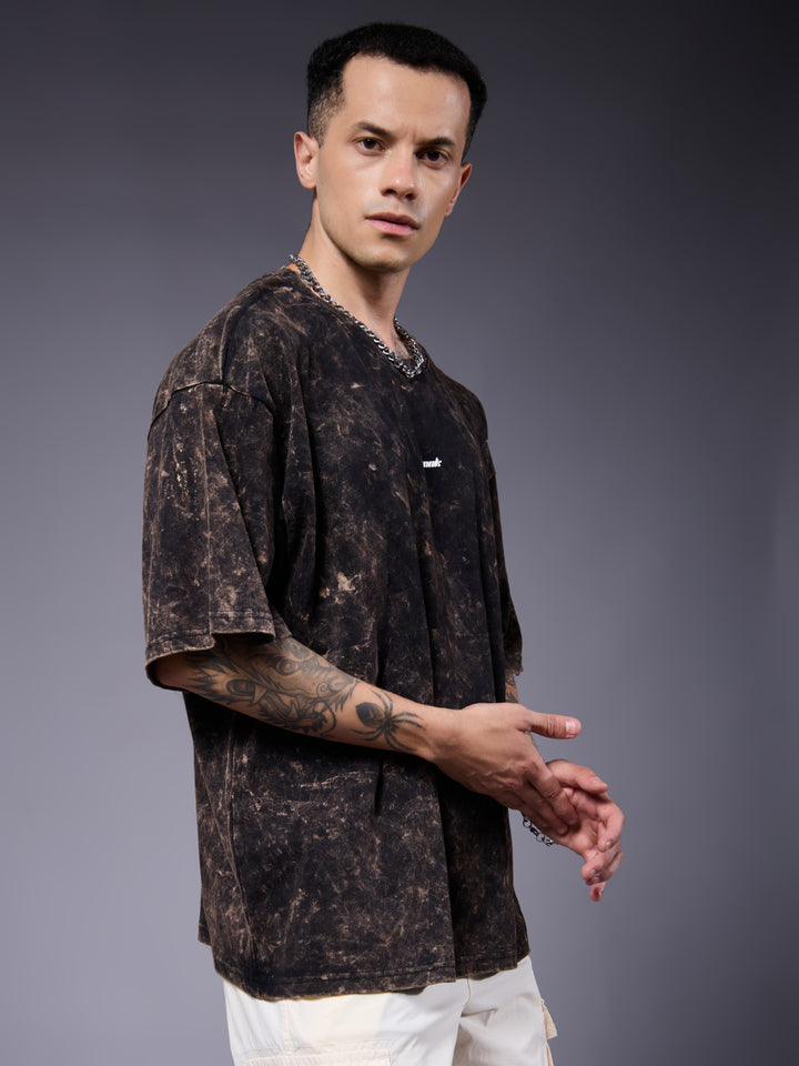 Men Retro Washed Oversized T-Shirt