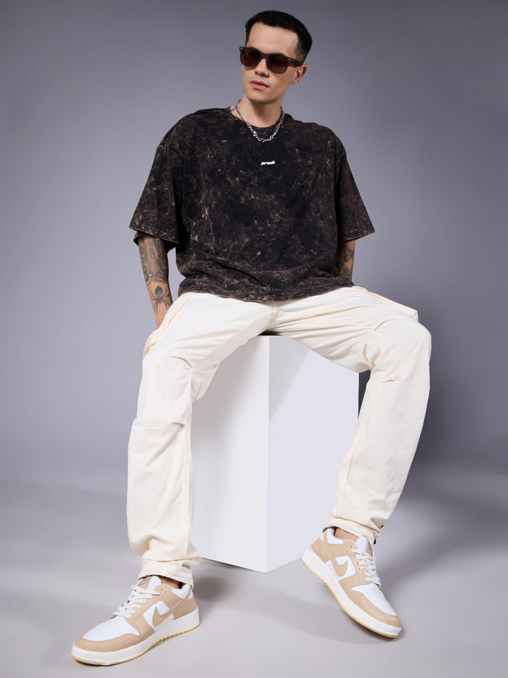 Men Retro Washed Oversized T-Shirt